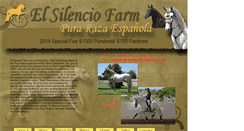 Desktop Screenshot of elsilenciofarm.com