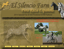 Tablet Screenshot of elsilenciofarm.com